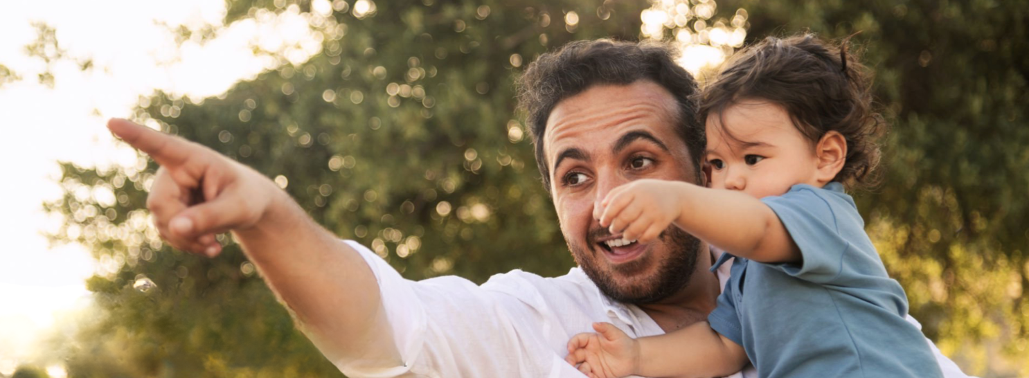 Familie im Frühling in MV